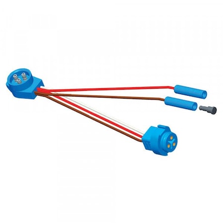 Grote PIGTAIL, LIGHTING, MALE PIN LAMPS, MID-TURN ADAPTER 66823